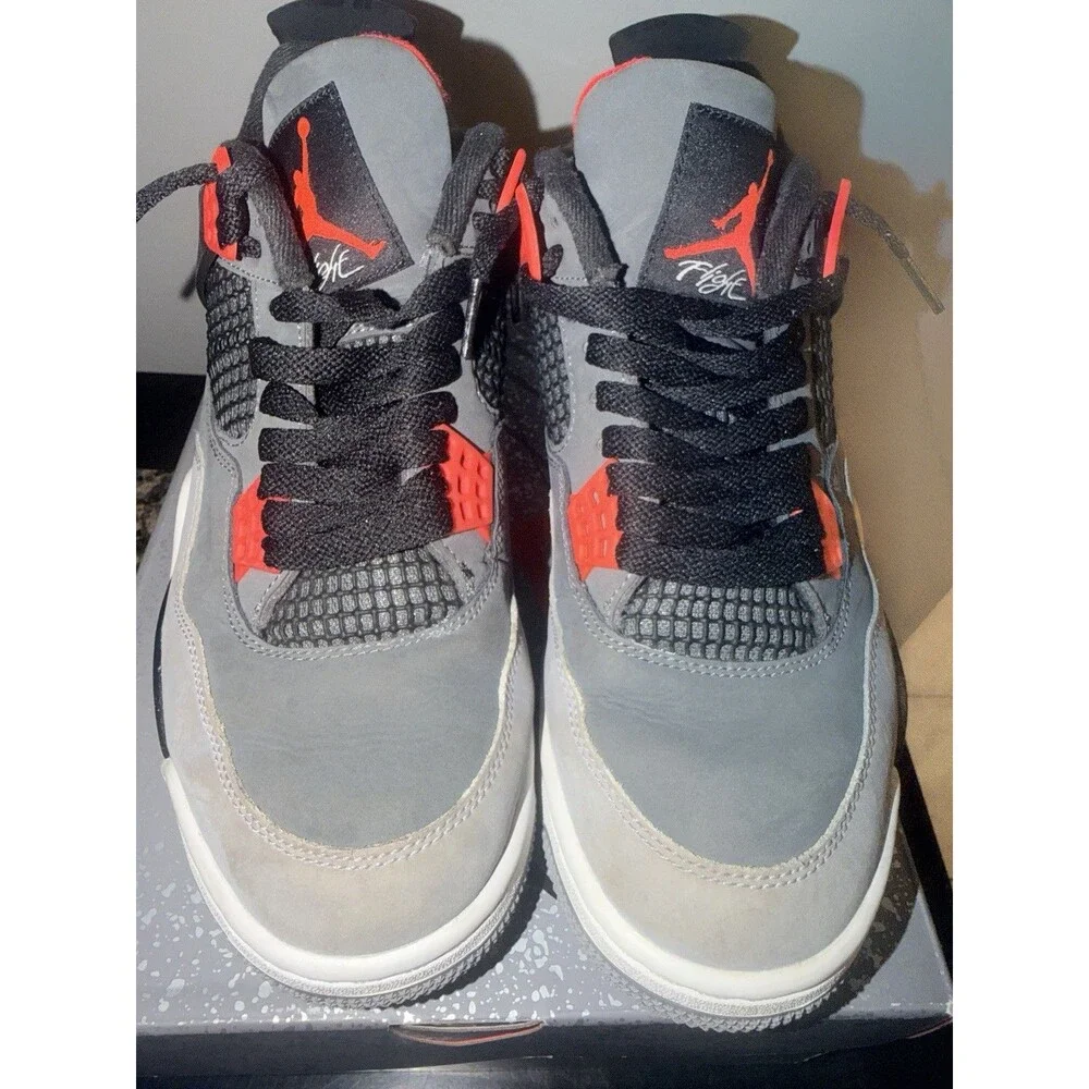 Jordan Air Jordan 4 Retro Infrared 2022 DH6927-061 Mid Top Sneaker Mens sz 9